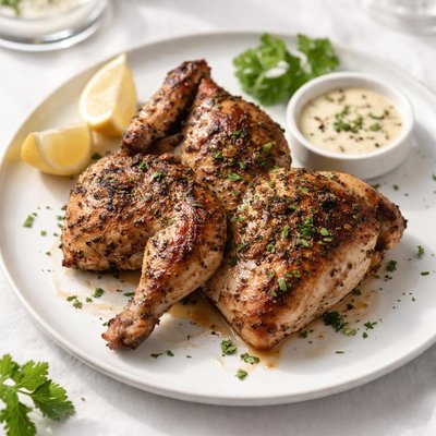 Half machine grilled chicken