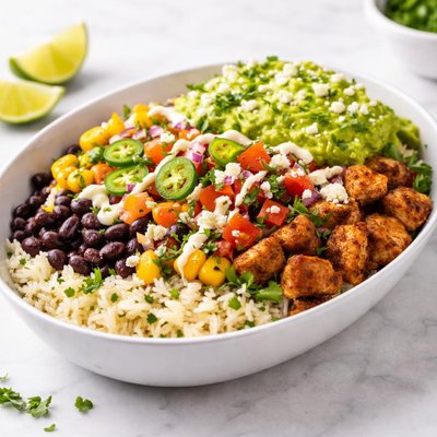 Half medium burritos bowl