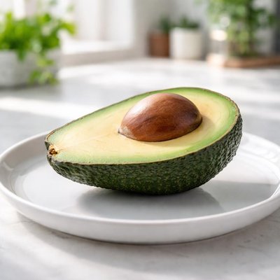 Half mid size avocado