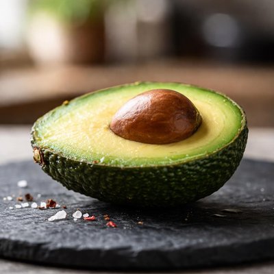 Half of a baby avocado