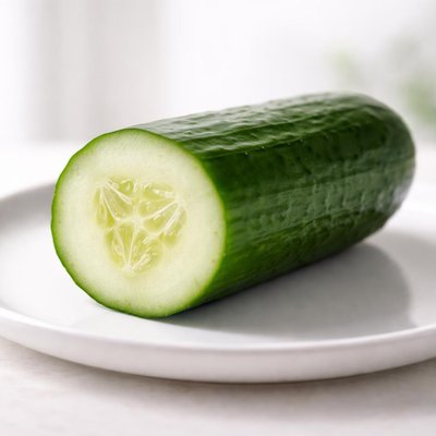 Half of a large cucumber