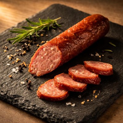 Half of chomp meat stick