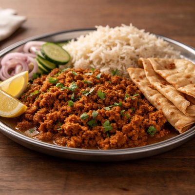 Half plata mutton  keema