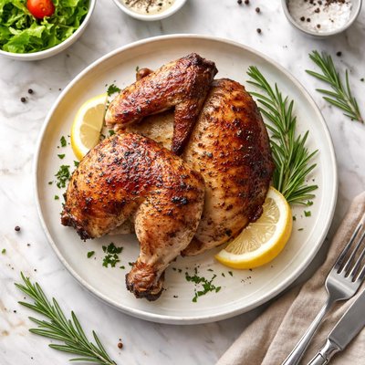 Half rotiserie chicke