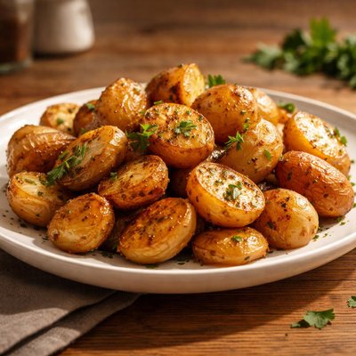 Half sauteed potato