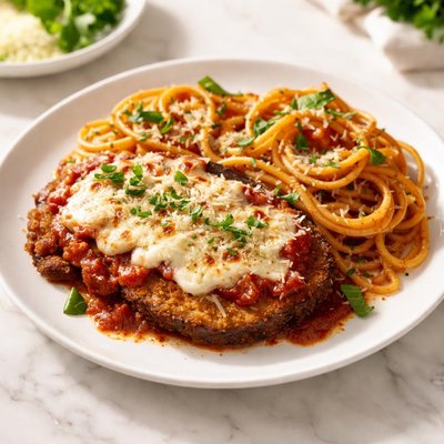 Half serving olive garden eggplant parmasan