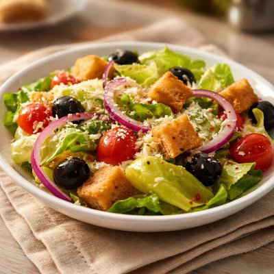 Half serving olive garden house salad