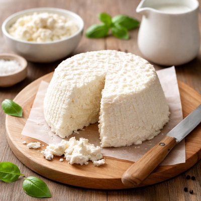 Half skimmed ricotta