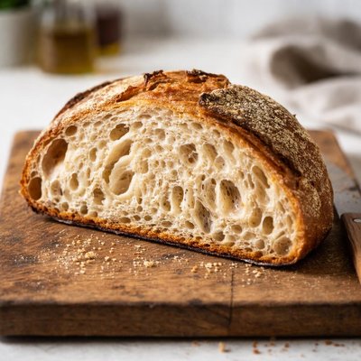 Half slice sourdough bread