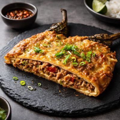 Half sliced of tortang talong