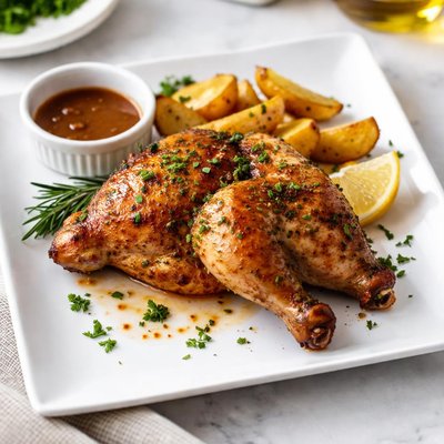 Half small roasted chicken