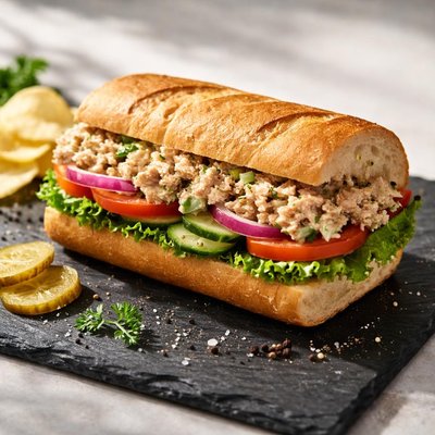 Half tuna sub