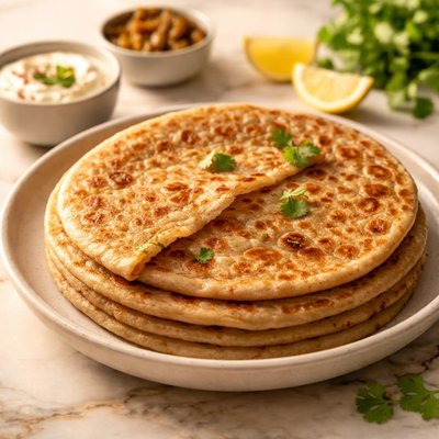 Half wheat  paratha
