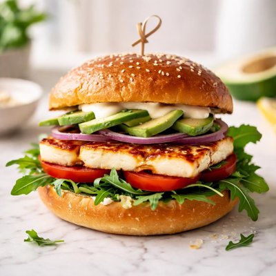 Halloumi burger