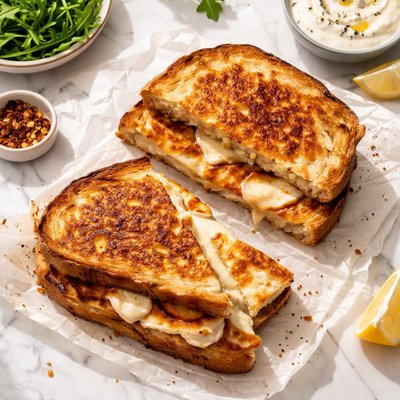 Halloumi grilled cheese