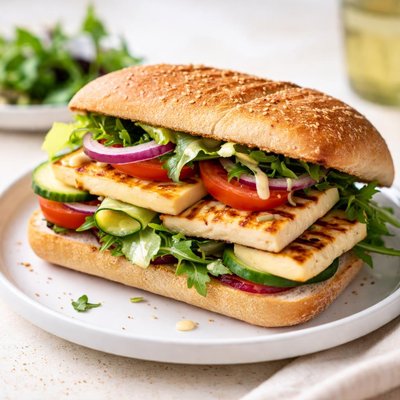 Halloumi sandwich