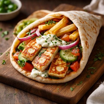 Haloumi gyro