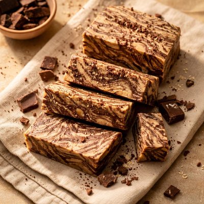 Halva with chocolate