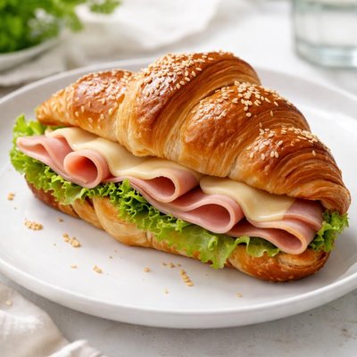 Ham and cheese croissant