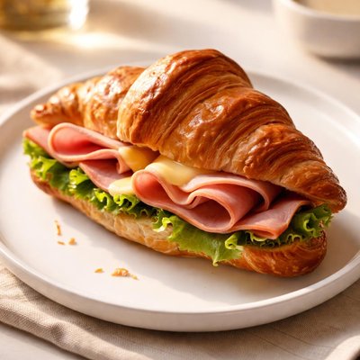 Ham and cheese crosiant