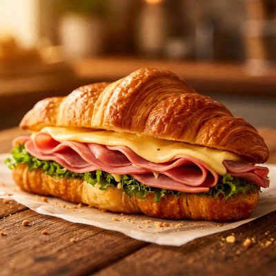 Ham and cheese crossaint