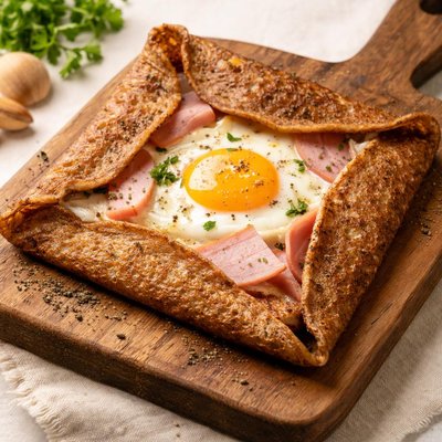 Ham and cheese gallet