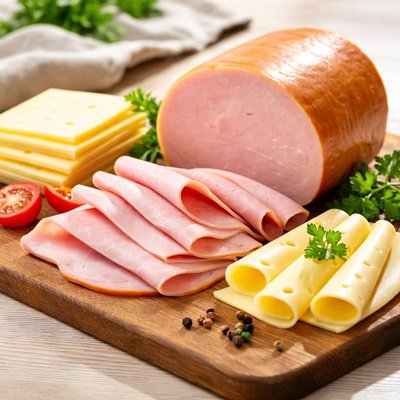 Ham and cheese lunch meat
