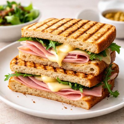 Ham and cheese panini