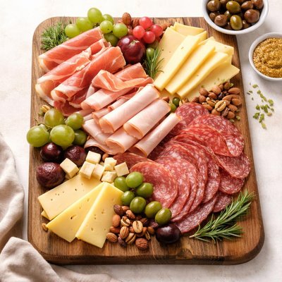 Ham and cheese platter