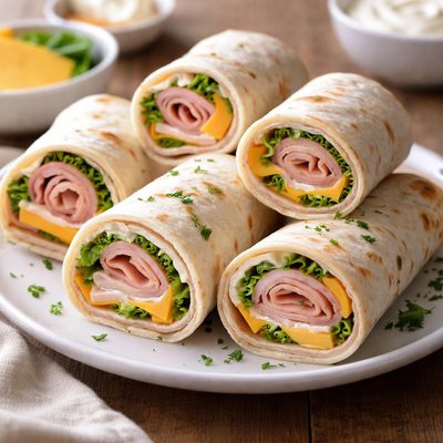 Ham and cheese roll-up
