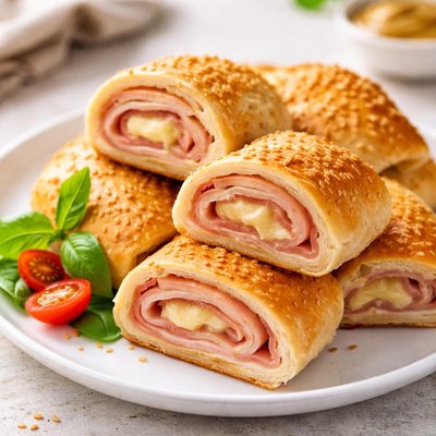 Ham and cheese roll