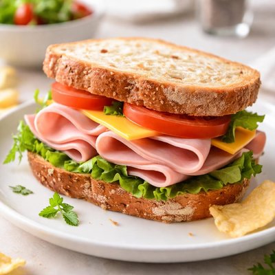 Ham and cheese sandwich