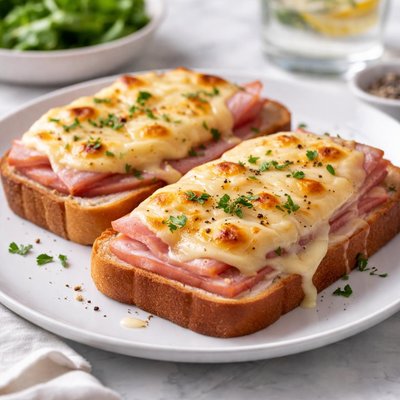 Ham and cheese toast
