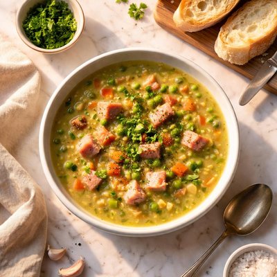 Ham and pea soup