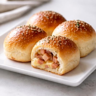 Ham bread buns