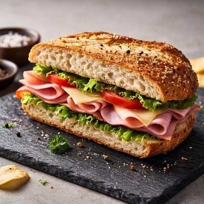 Ham cheese sandwhich