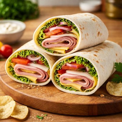 Ham cheese wrap