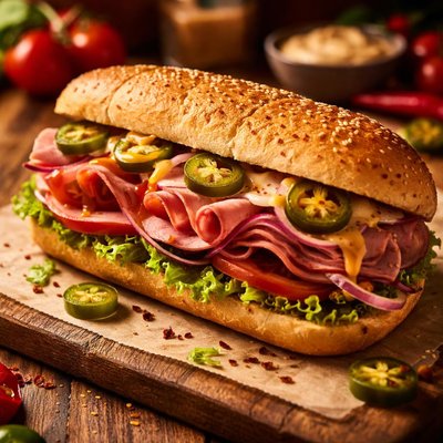 Ham chipotle sub