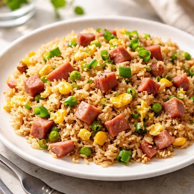 Ham fried rice