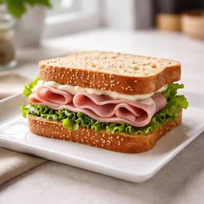 Ham mayo  sandwhich
