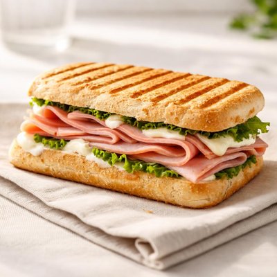 Ham mayo pannini