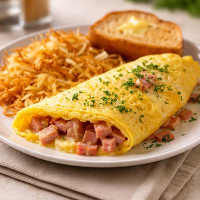 Ham omlette from diner
