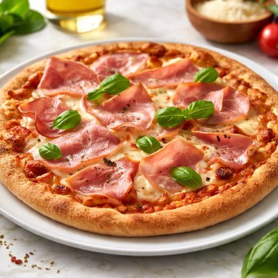 Ham pizza