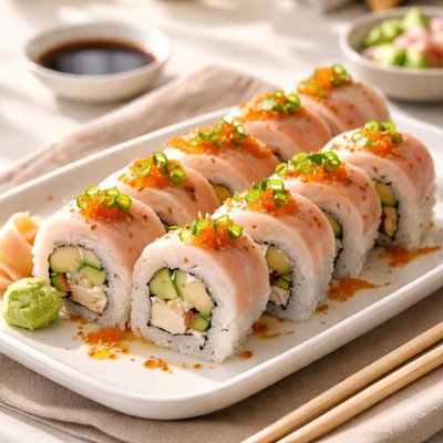 Hamachi sushi roll