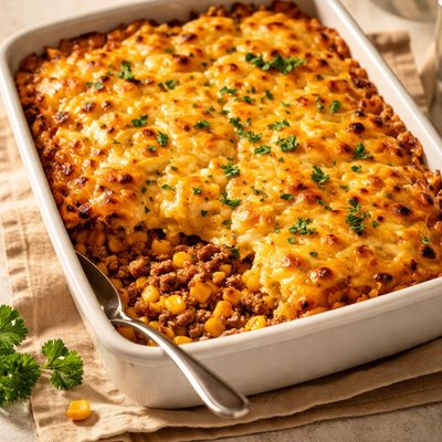Hamburger corn casserole