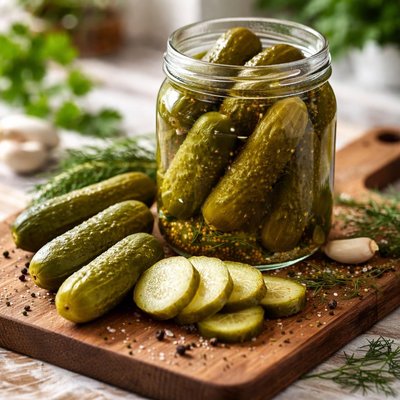 Hamburger dill pickles