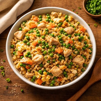 Hamburger helper chicken fried rice