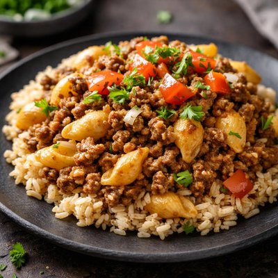 Hamburger helper protein bowl