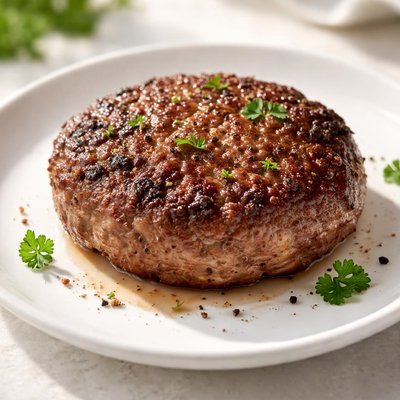 Hamburger meat patty