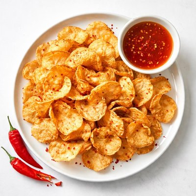 Hand cooked sweet chilli crisps